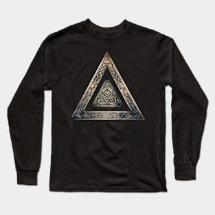 Norse Mythology Symbol Triangle Long Sleeve T-Shirt